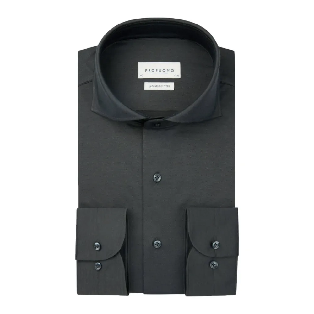 Heren Profuomo X-Cutaway Anthra Overhemd