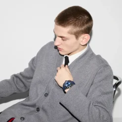 DAMES Gucci Horloges^YA136359 - Dive 40mm roestvrijstalen kast, e wijzerplaat, keramische lunet en rubberen armband