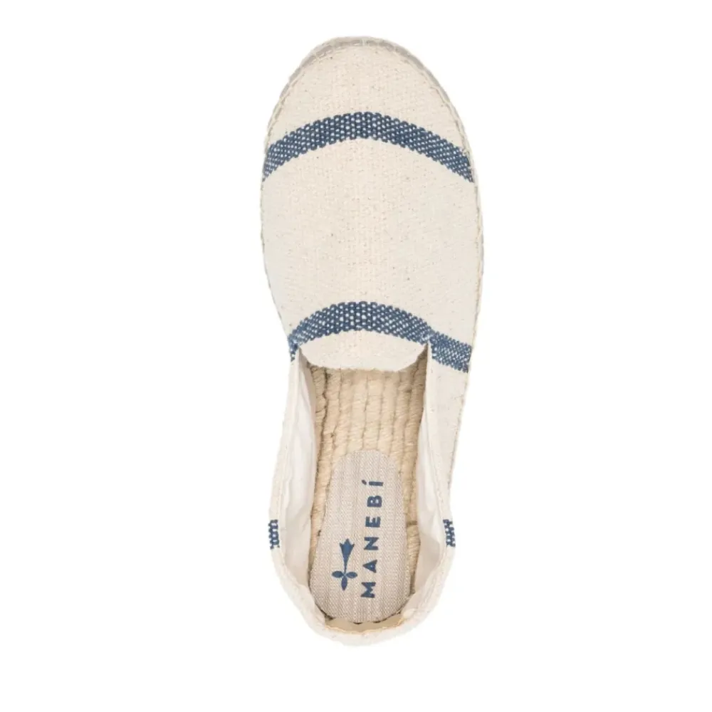 Heren Manebí Espadrilles^Yucatan Canvas Platte Espadrilles