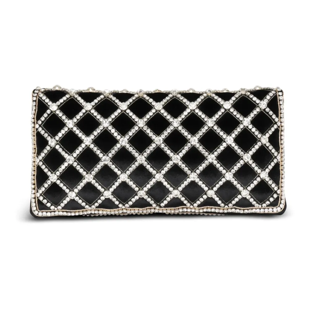 DAMES Balmain Zachte fluwelen en parels 1945 zak