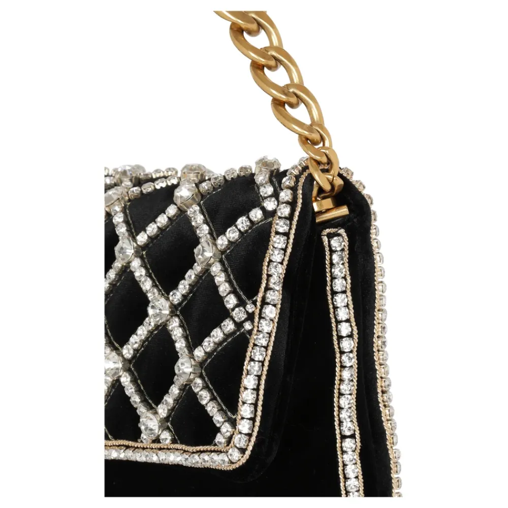 DAMES Balmain Zachte fluwelen en parels 1945 zak