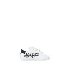 Dsquared2 Sneakers^Zachte zool leren sneakers voor baby's