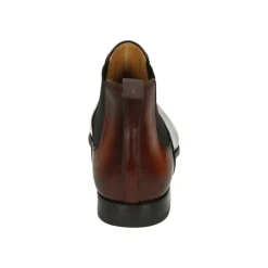 Heren Magnanni Laarzen^Zakelijk Midden Cognac Leren Schoenen