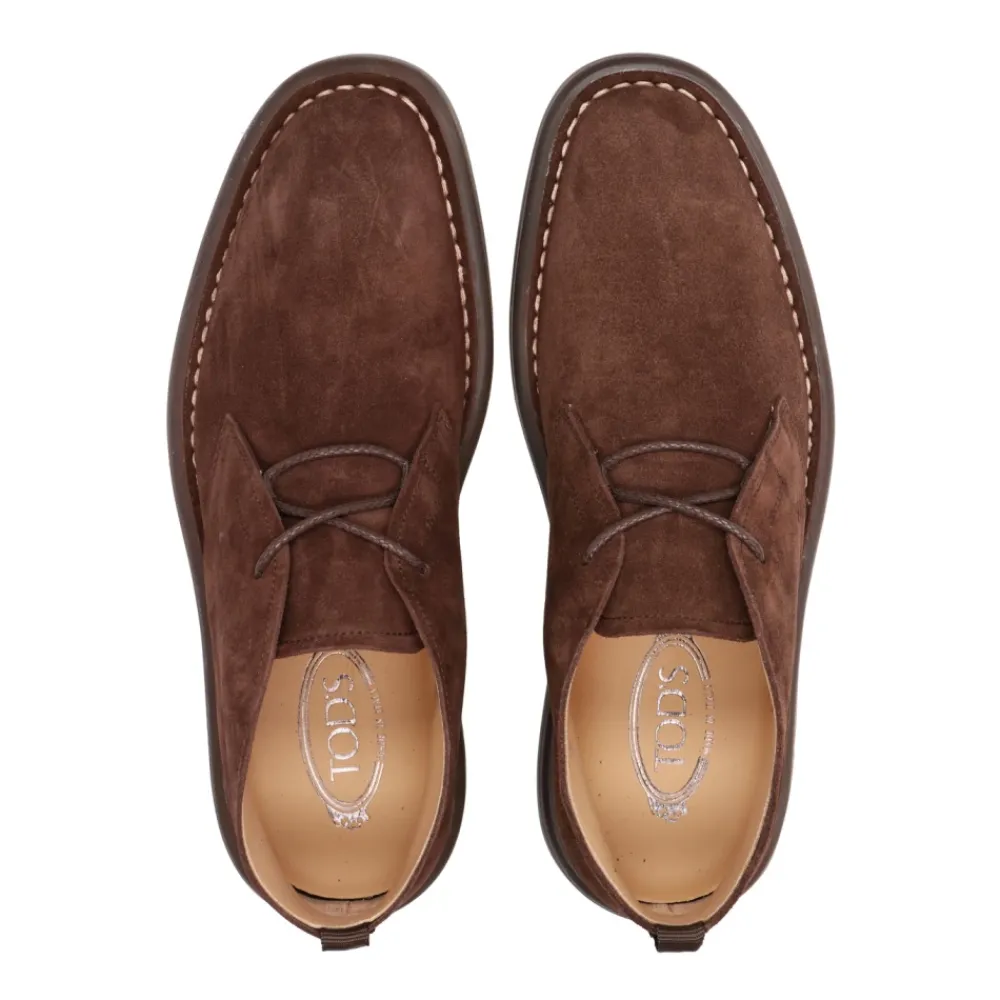 Heren Tod's Nette Schoenen^Zakelijke Schoenen, Suède Leer, Vetersluiting