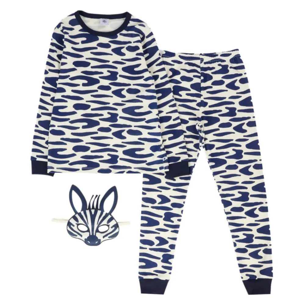 Petit Bateau Nachtkleding^Zebra Detail Ivoor Pyjama Set