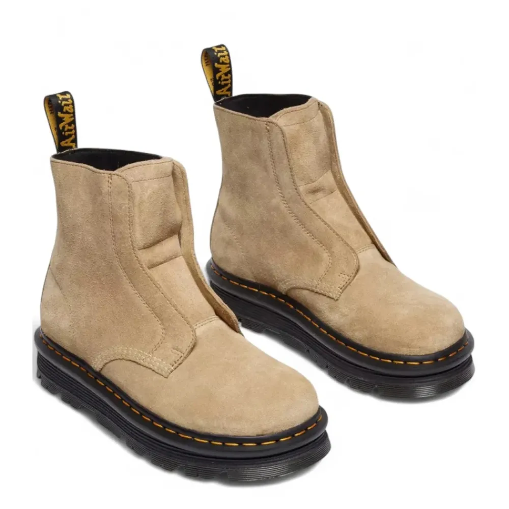 DAMES Dr. Martens Zebzag Laceless Savannah Tan Schoenen