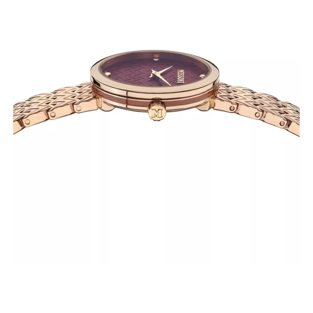 DAMES Missoni Horloges^Zigzag Rose Gold Bracelet Watch