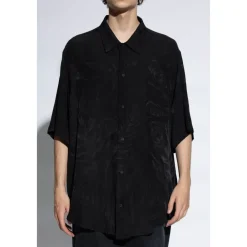 Heren Balenciaga Overhemden^Zijden overhemd met zak