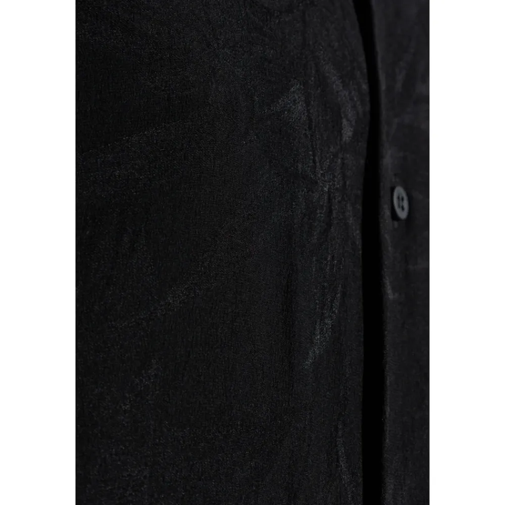 Heren Balenciaga Overhemden^Zijden overhemd met zak