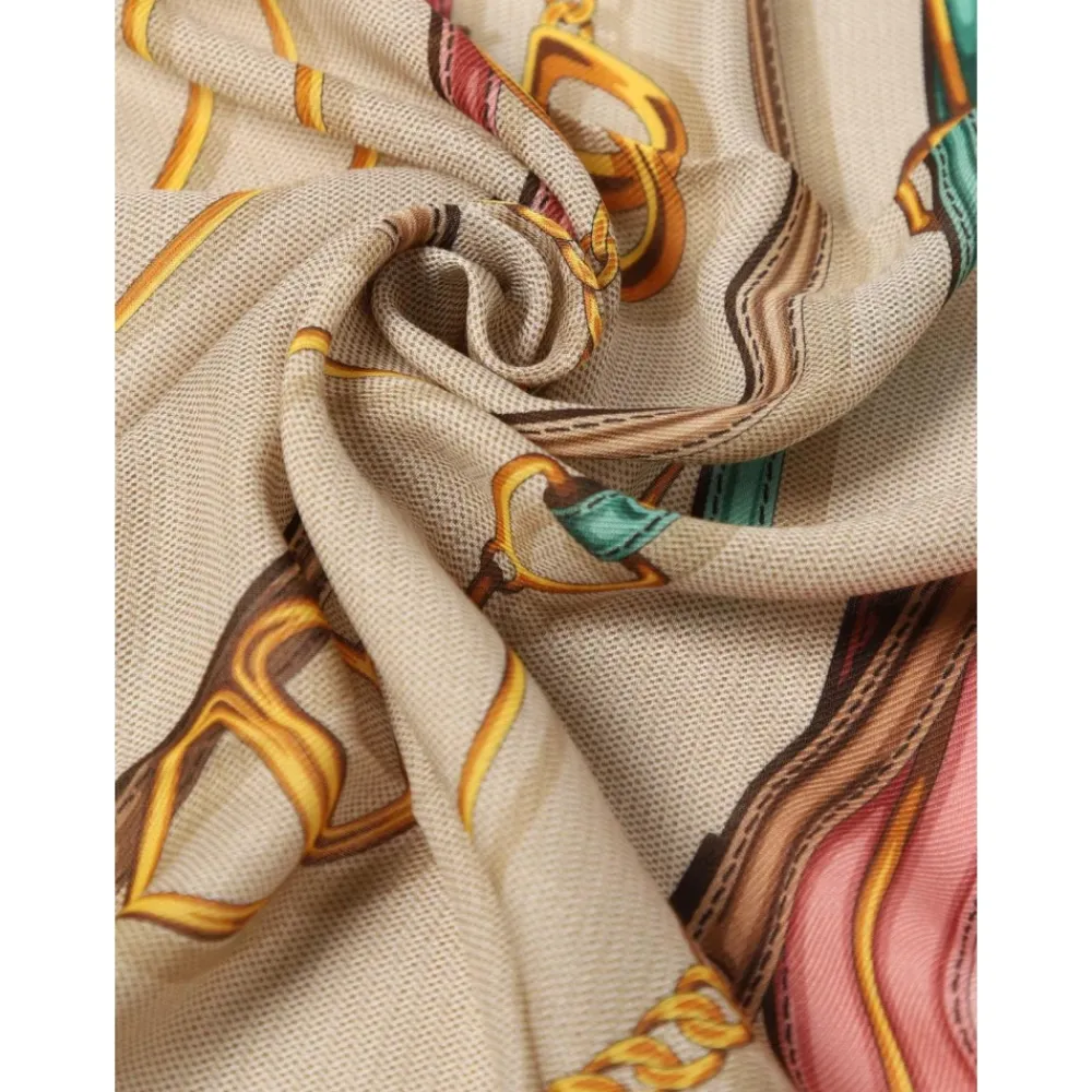 Heren Gucci Zijden Sjaal Kettingpatroon