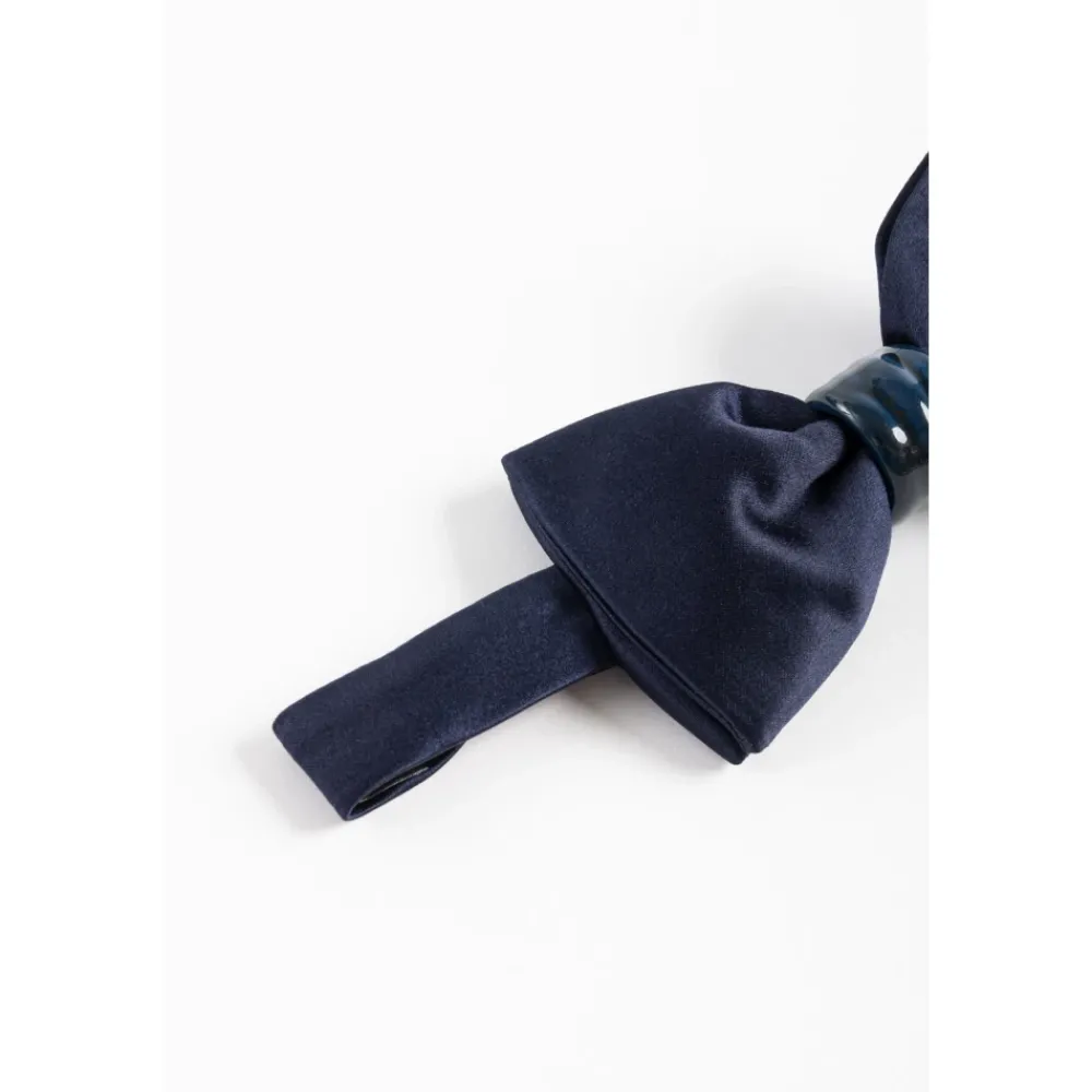 CORSINELABEDOLI Zijden Vlinderdas met Keramisch Detail