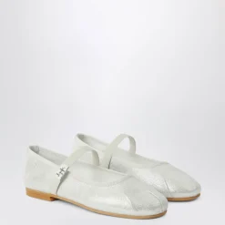 Il Gufo Ballerina'S^Zilveren Ballerina Platte Schoenen