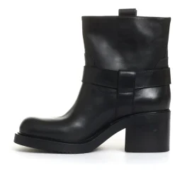 DAMES Elena Iachi Zilveren Biker Hakken met Rits