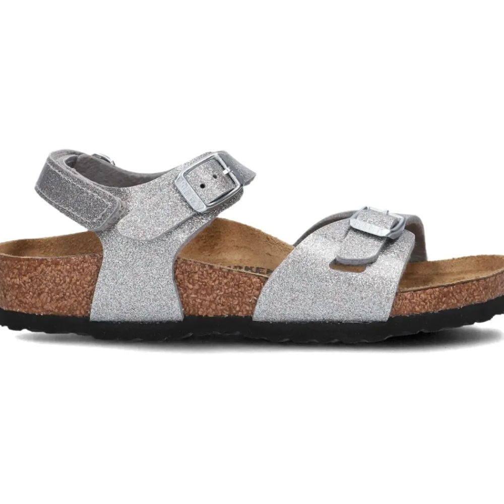 Birkenstock Zilveren Meisjes Sandalen Rio As Kids