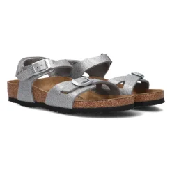 Birkenstock Zilveren Meisjes Sandalen Rio As Kids