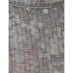 DAMES ROTATE Birger Christensen Shirts^Zilveren Pailletten Hoge Hals Mouwloze Top