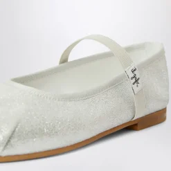 Il Gufo Zilveren Ronde Neus Ballerina Flats