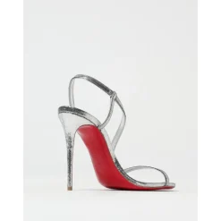 DAMES Christian Louboutin Zilveren Stilettohak Sandalen