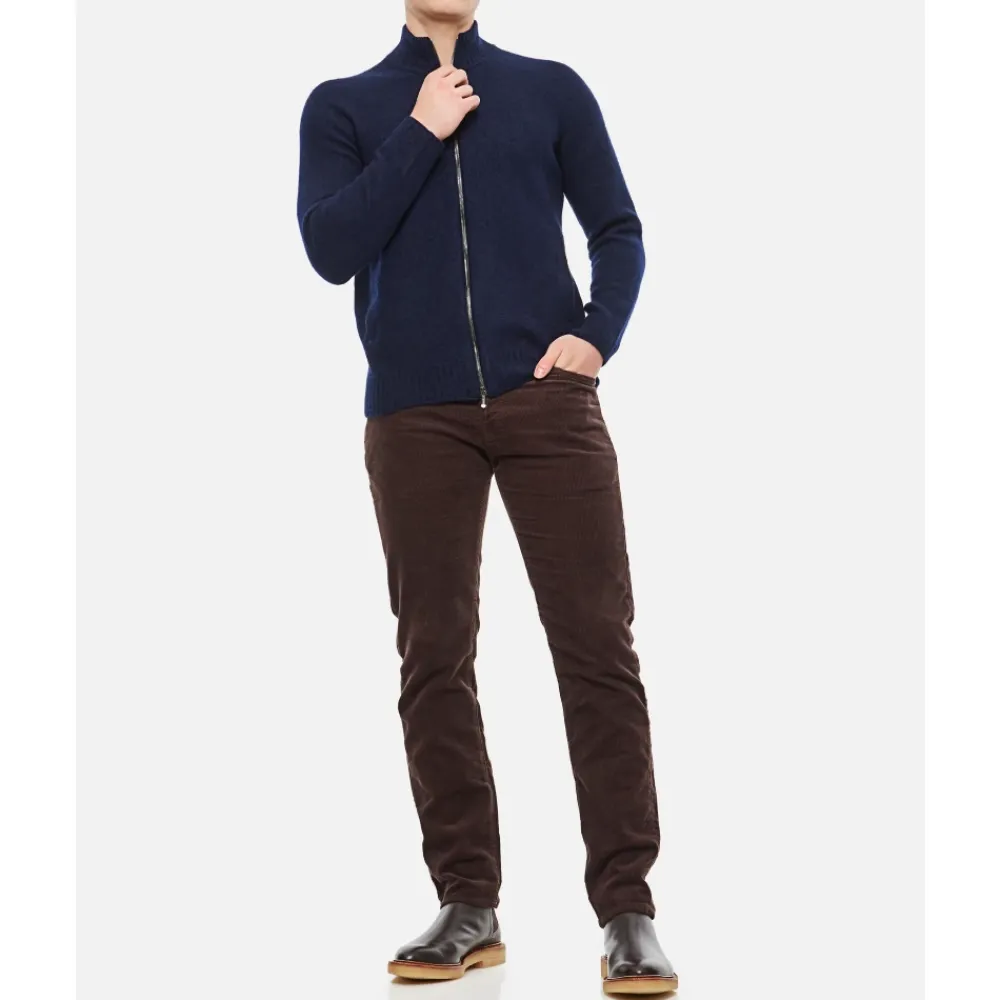 Heren Drumohr Zip-through