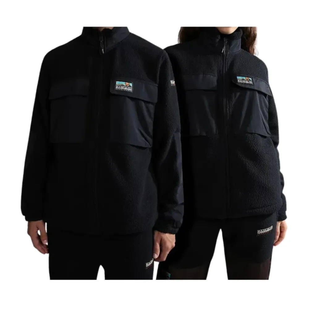 Napapijri Outdoorjassen^Zip-Up Fleece Jacket Streetwear Stijl