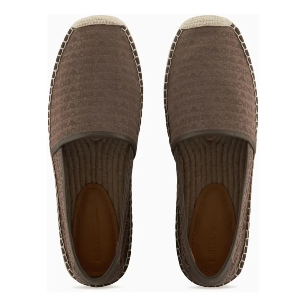 Heren Emporio Armani Zomer Espadrilles met Logo Patroon