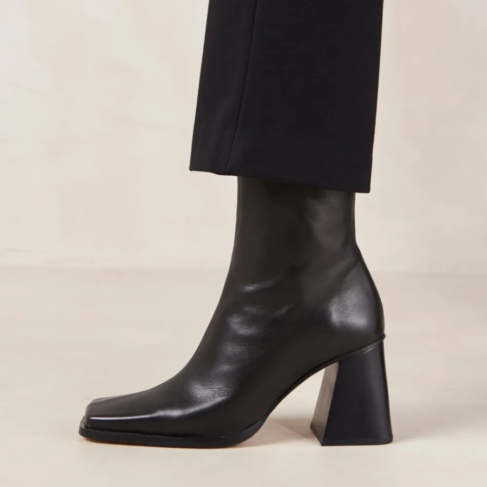 DAMES ALOHAS Enkellaarsjes|Laarzen^Zuid e Leren Enkellaarzen