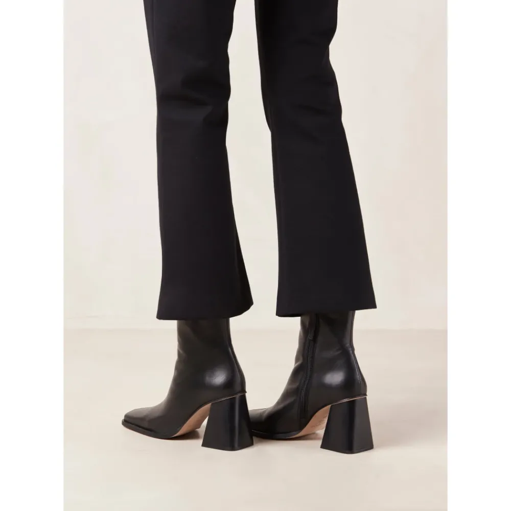 DAMES ALOHAS Enkellaarsjes|Laarzen^Zuid e Leren Enkellaarzen