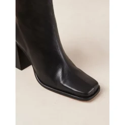 DAMES ALOHAS Enkellaarsjes|Laarzen^Zuid e Leren Enkellaarzen