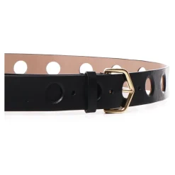 DAMES Alaïa geperforeerde polka dot riem