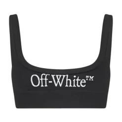 Off White Sport Bh'S & Ondergoed|Sportshirts^Mouwloos Katoenen Top