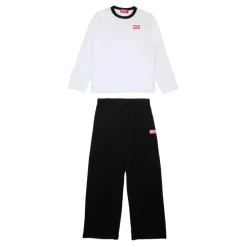 Diesel Zwart Pyjama Set met Rood Logo