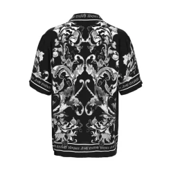 Heren Versace Jeans Couture Overhemden^e Barok Print Korte Mouw Sweater