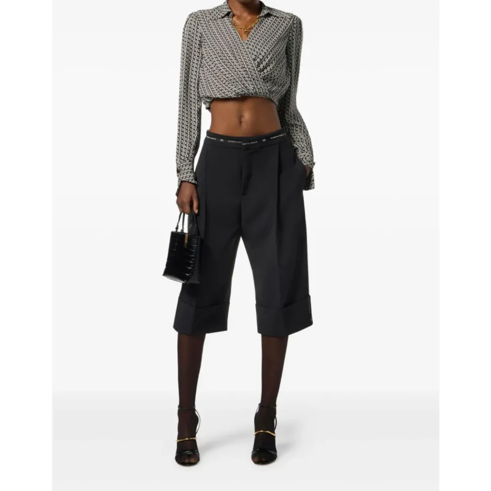DAMES Elisabetta Franchi e Bermuda Shorts met Tailleband