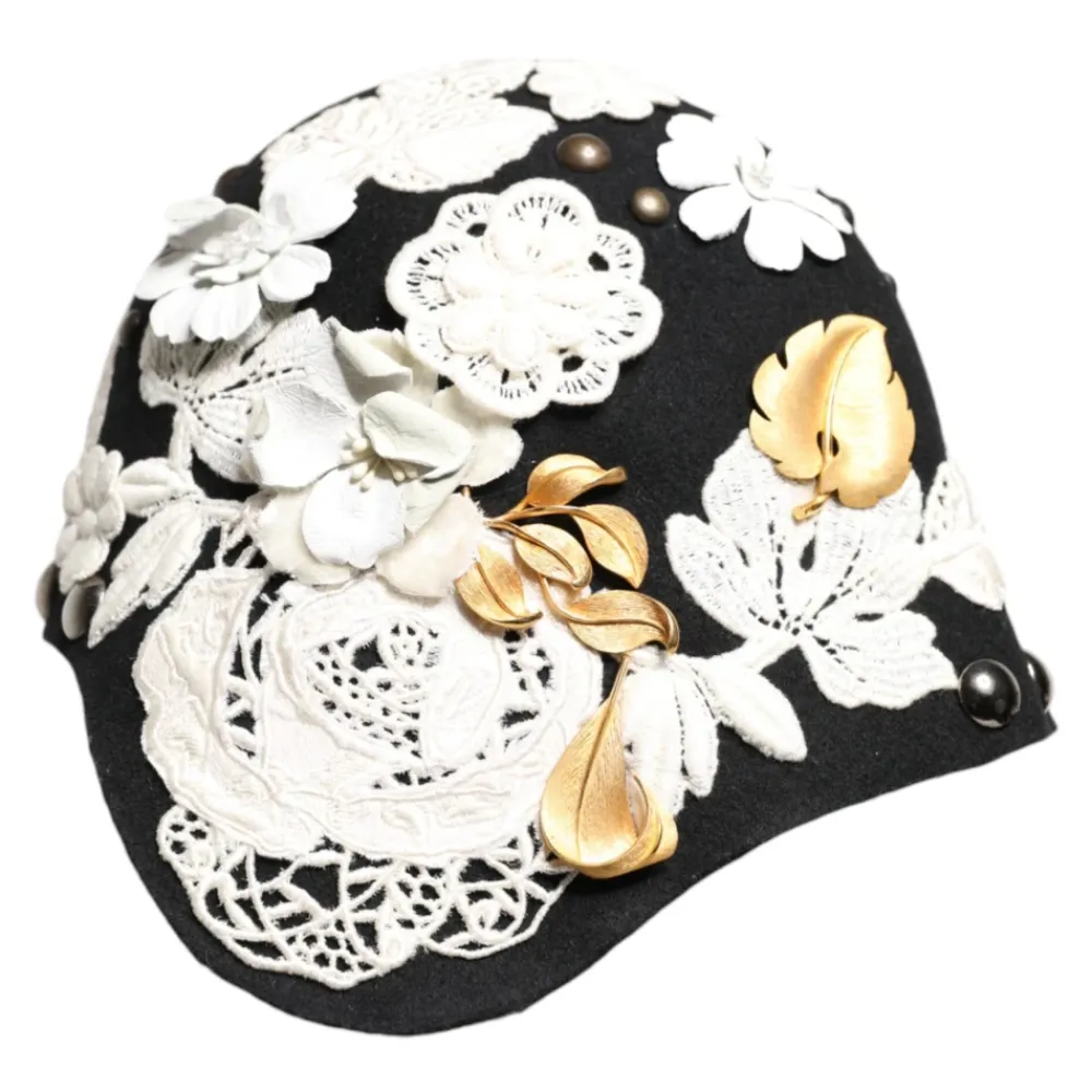 DAMES Dolce & Gabbana Hoeden^e Bloemen Gouden Blad Cloche Hoed