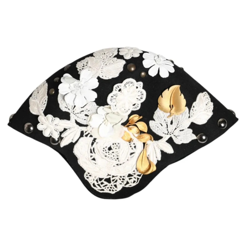 DAMES Dolce & Gabbana Hoeden^e Bloemen Gouden Blad Cloche Hoed