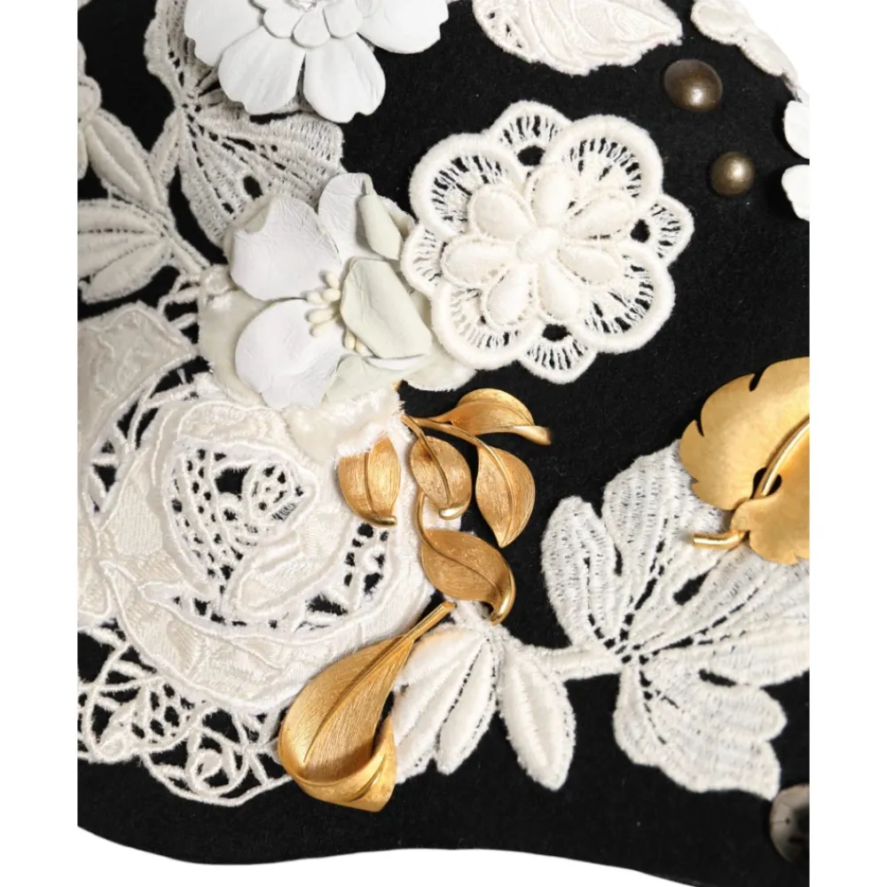 DAMES Dolce & Gabbana Hoeden^e Bloemen Gouden Blad Cloche Hoed