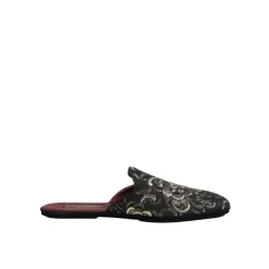 Heren Dolce & Gabbana Pantoffels^e Bloemen Jacquard Slides Schoenen