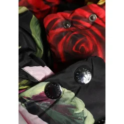 DAMES Dolce & Gabbana Zwarte bloemenprint hoofdband hoed