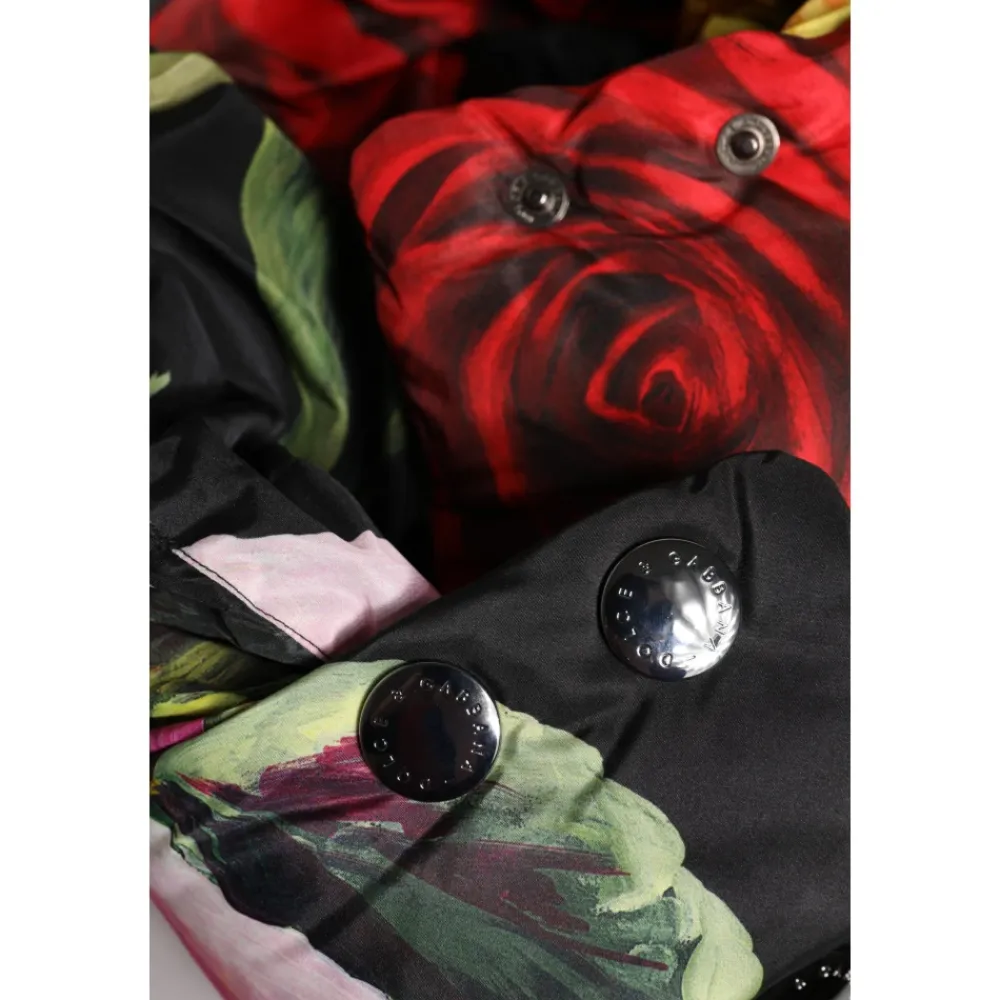 DAMES Dolce & Gabbana Zwarte bloemenprint hoofdband hoed