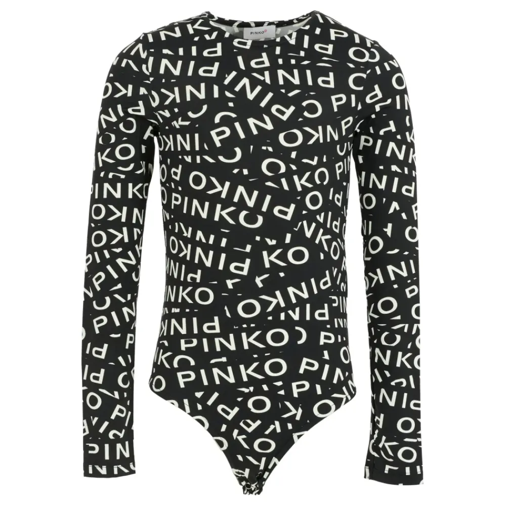 PINKO e body met lange mouwen en logoprint