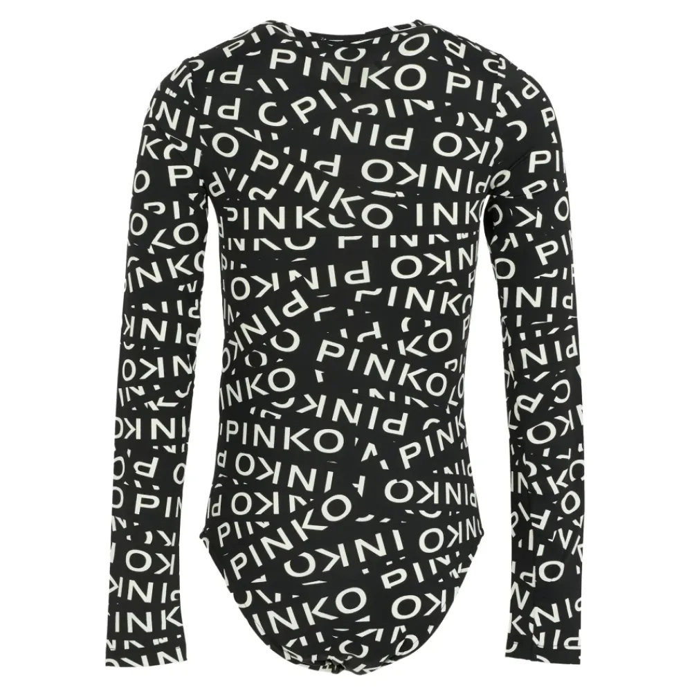 PINKO e body met lange mouwen en logoprint