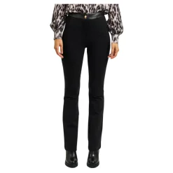 DAMES Fracomina Broeken^e Bootcut Stretch Broek met Riem
