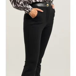 DAMES Fracomina Broeken^e Bootcut Stretch Broek met Riem