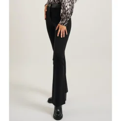 DAMES Fracomina Broeken^e Bootcut Stretch Broek met Riem