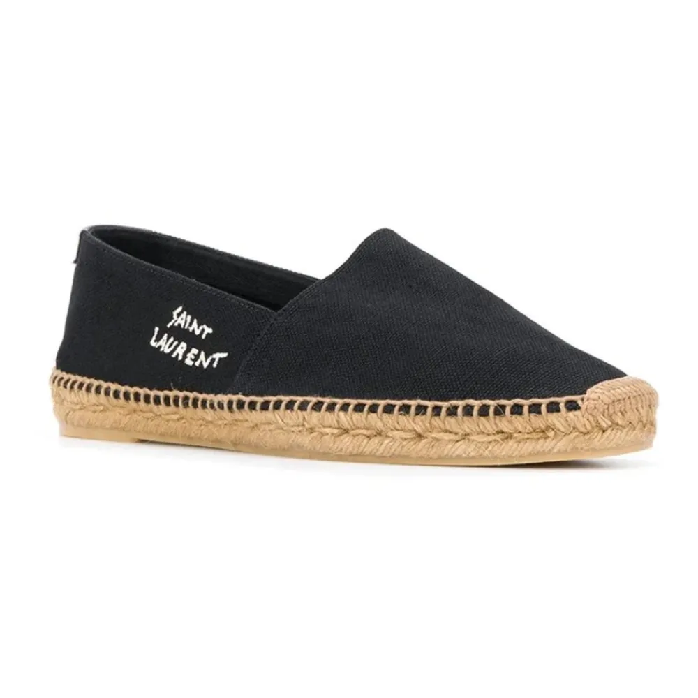Heren Saint Laurent Espadrilles^e Canvas Logo Espadrilles