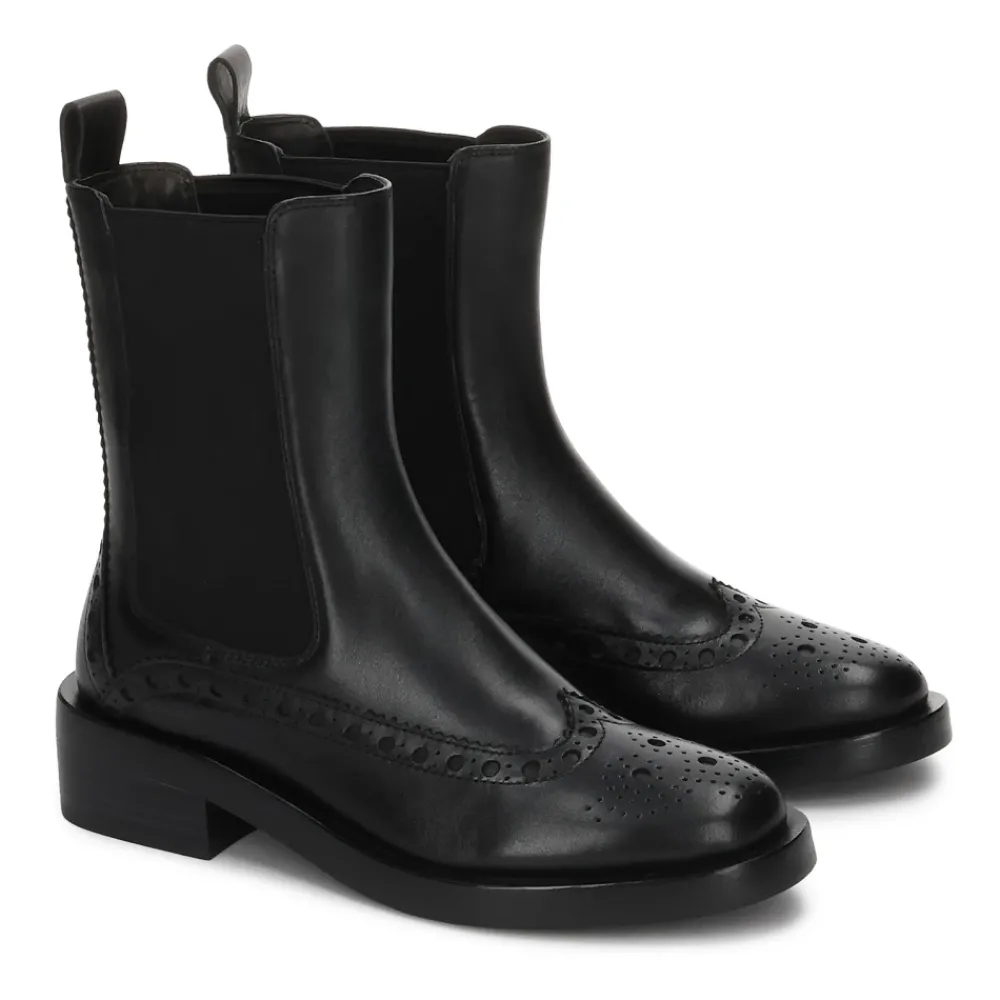 DAMES Kazar e Chelsea-laarzen met rozetversiering