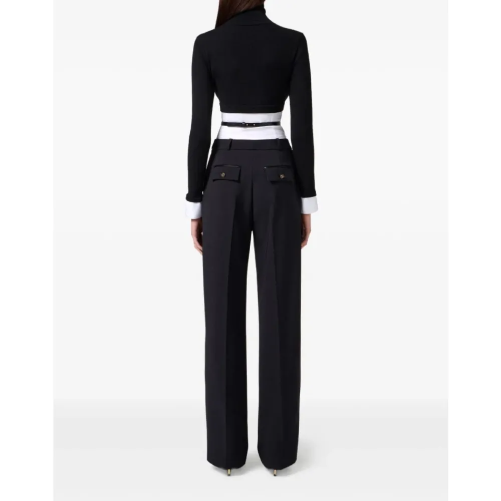 DAMES Elisabetta Franchi Truien & Vesten^e coltrui met logo-gesp riem