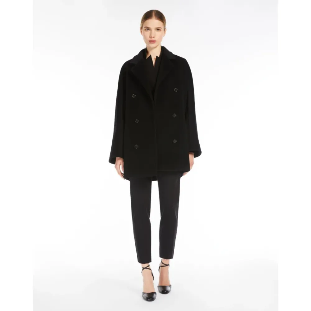 DAMES Max Mara e Conische Wol Kasjmier Jas