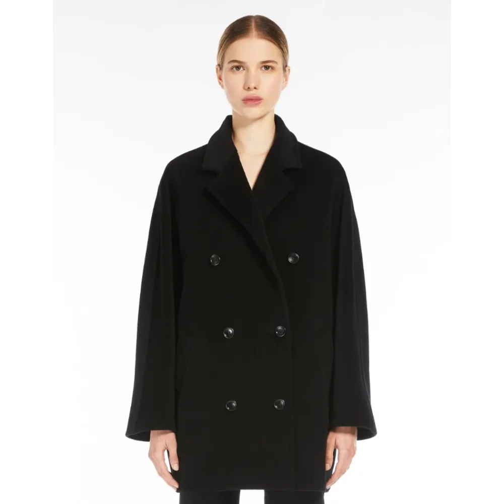 DAMES Max Mara e Conische Wol Kasjmier Jas