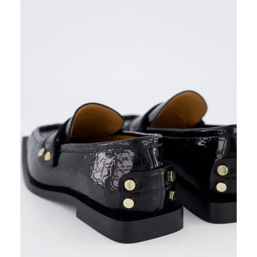 DAMES Ganni e Croco Loafers voor Dames